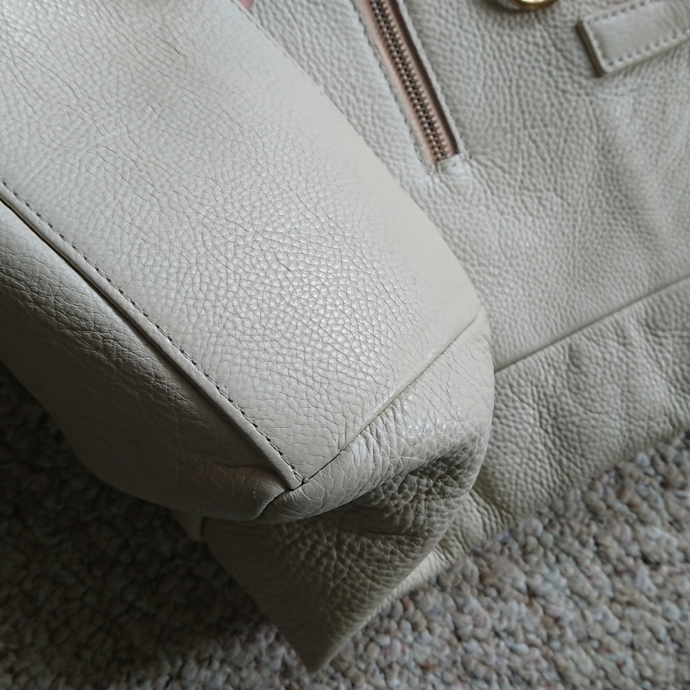 Henri Lou cream color Leather Hobo bag - Picture 11 of 16